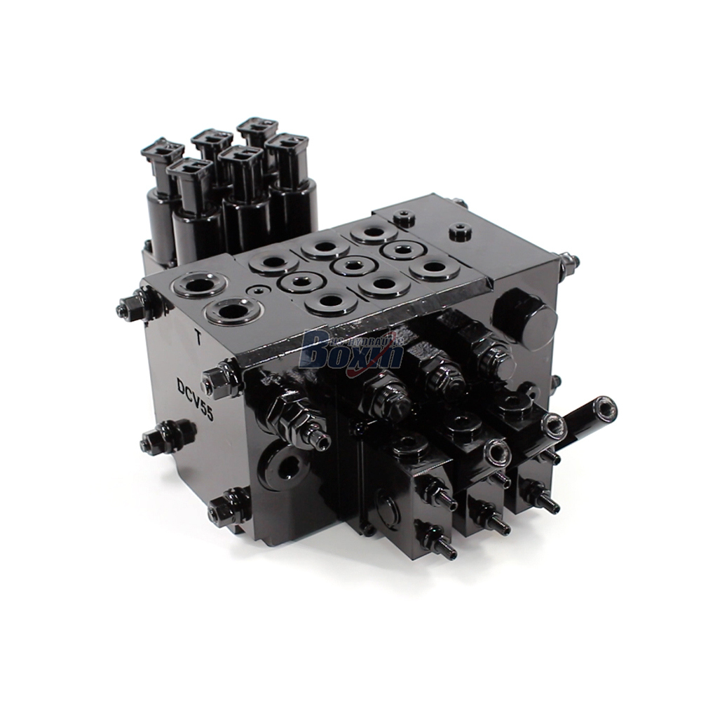 DCV55 Elettroidraulico 3 Spole Valvola direzionale sezionale image