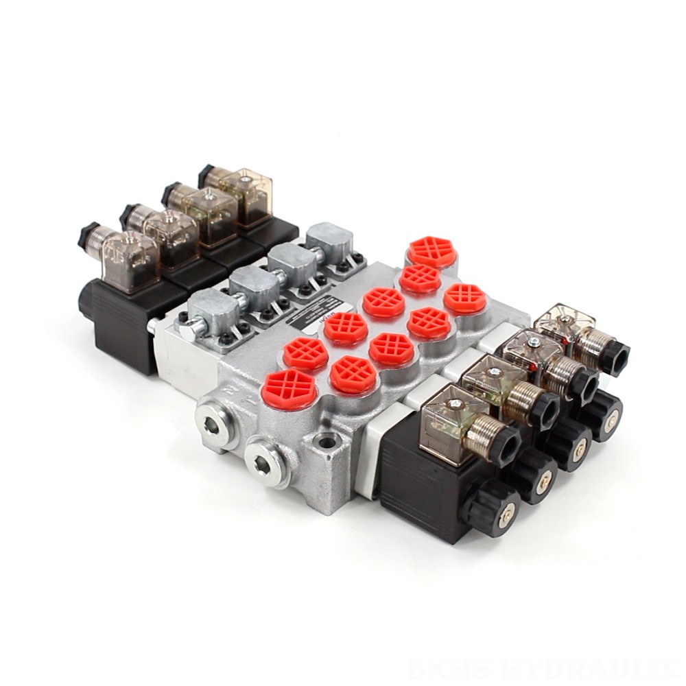 P40-DS Solenoide 4 Spool Valvola direzionale monoblocco image