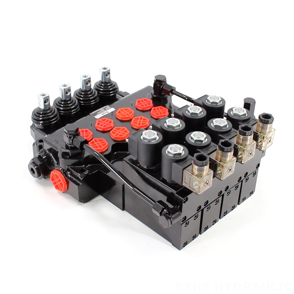 SD11-PG2 Elettroidraulico 4 Spool Valvola direzionale monoblocco image