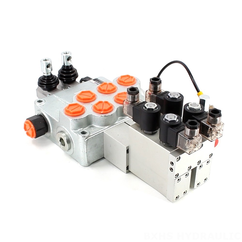 SD18 Elettrico 2 Spool Valvola direzionale monoblocco image