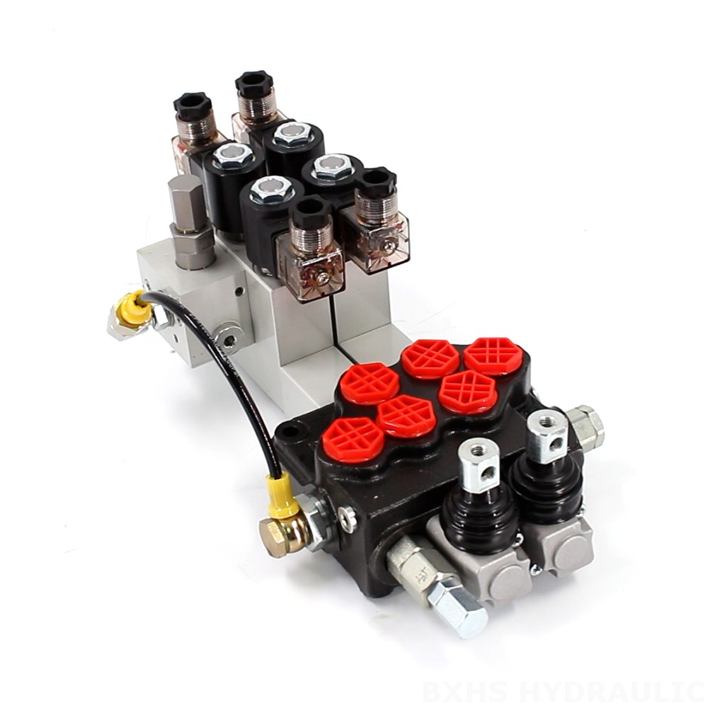 SD5 Elettroidraulico 2 Spool Valvola direzionale monoblocco image