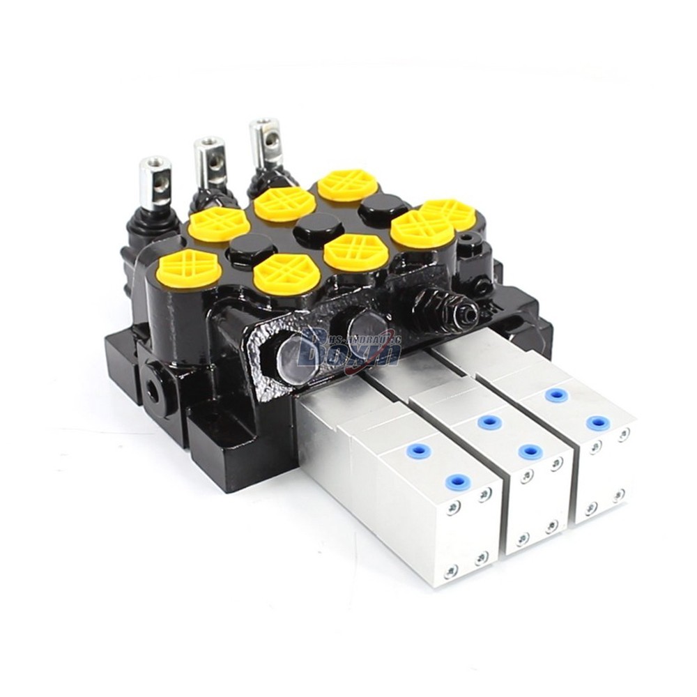 WZF-125 Pneumatico e Manuale 3 Spole Valvola direzionale monoblocco image