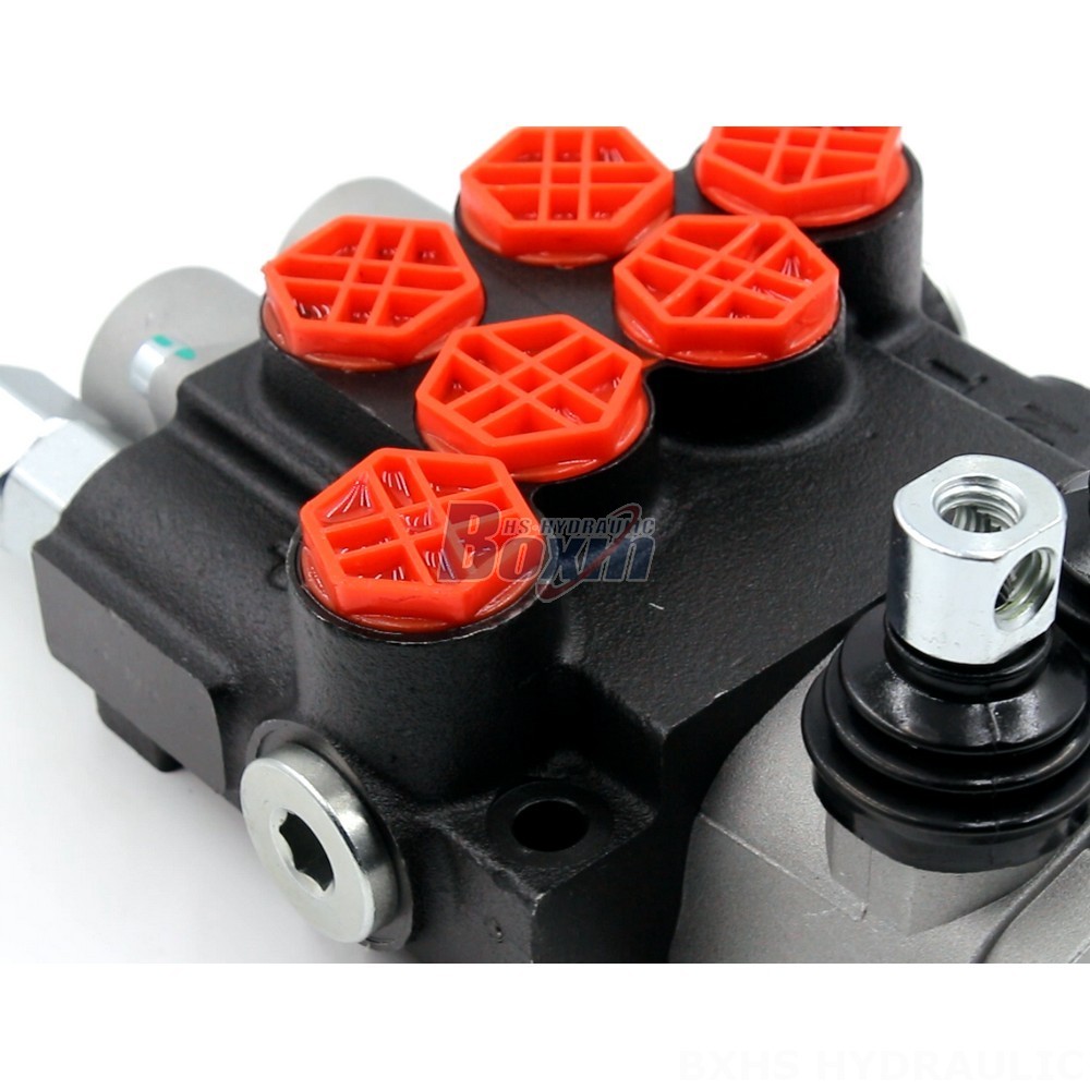 Innovative Hydraulic Valve: P40-G12 Manual 2 Spool Monoblock detail image