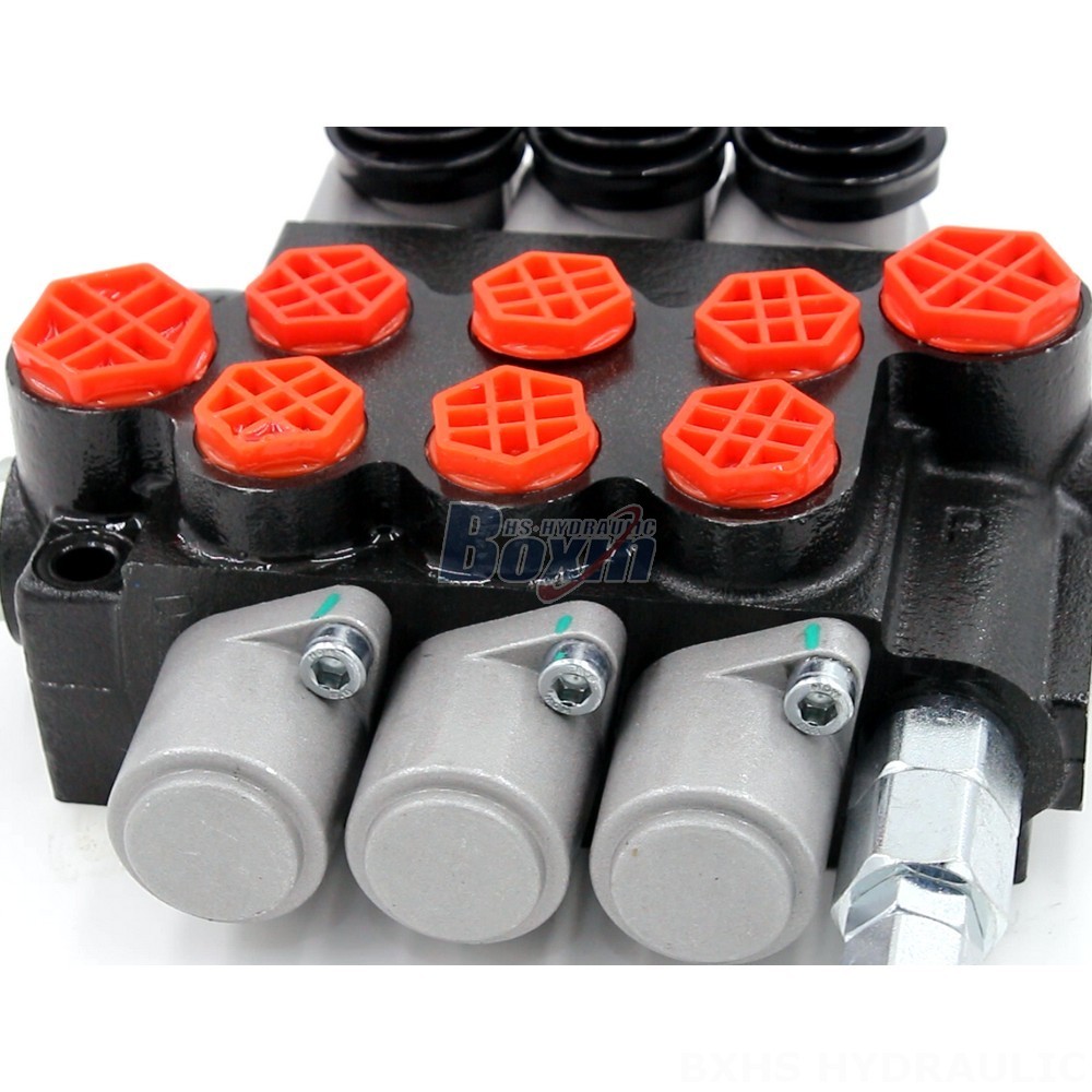 Monoblock Directional Valve Manufacturer | P40-G38-G12-OT-OT-OT 3-Spool Valve detail image