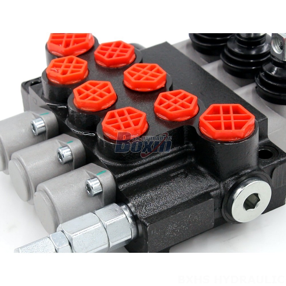 Monoblock Directional Valve Manufacturer | P40-G38-G12-OT-OT-OT 3-Spool Valve detail image