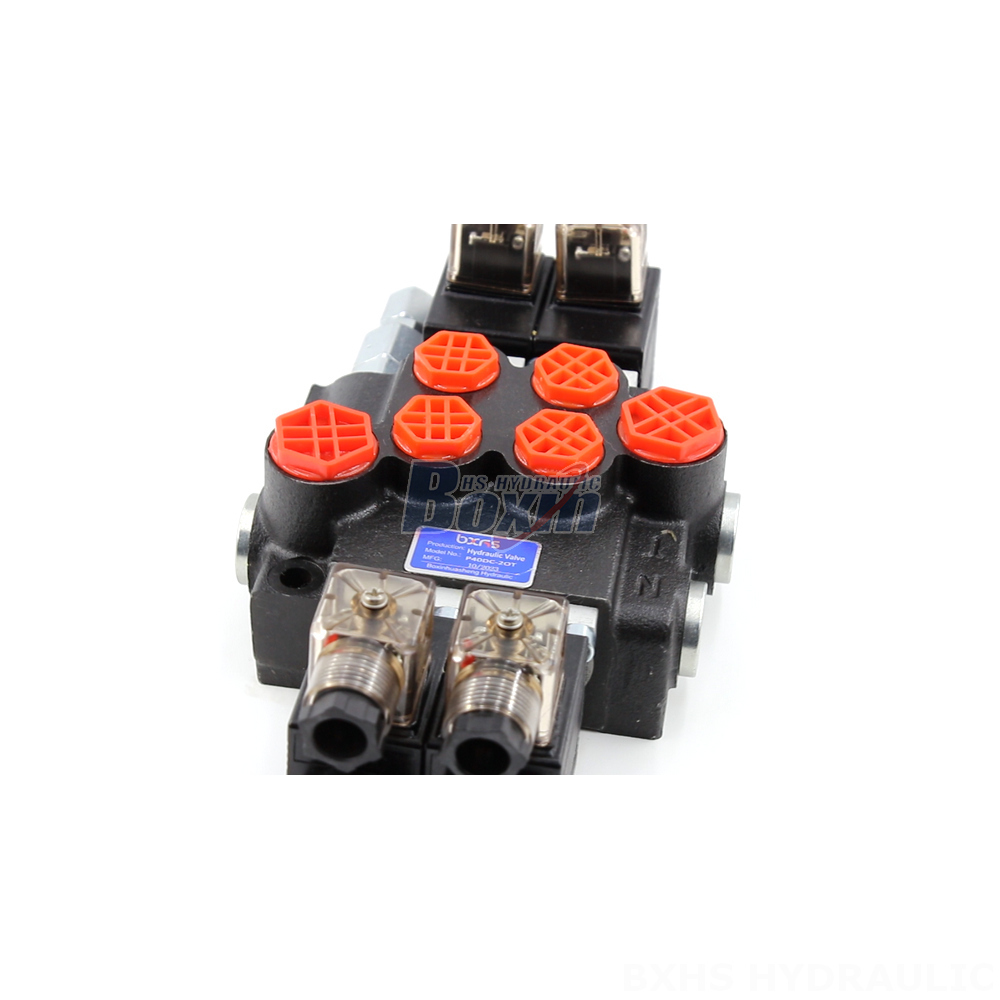 Hydraulic P40 Solenoid 2 Spool Monoblock Directional Valves detail image