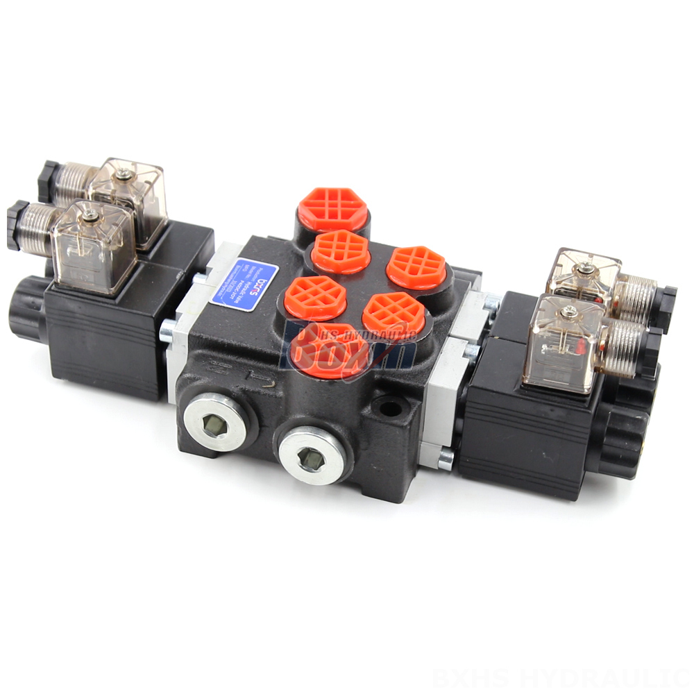 Hydraulic P40 Solenoid 2 Spool Monoblock Directional Valves detail image