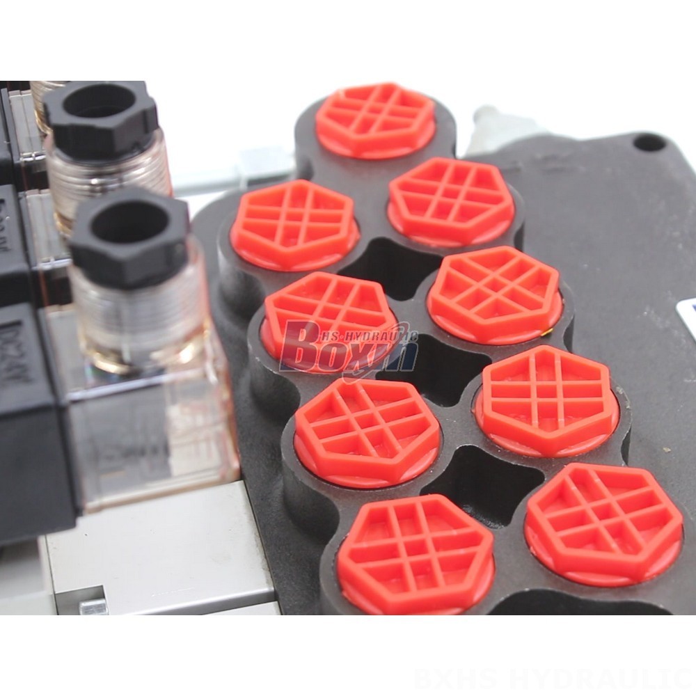 Direct from Manufacturer: P80 4-Spool Monoblock Hydraulic Valves detail image