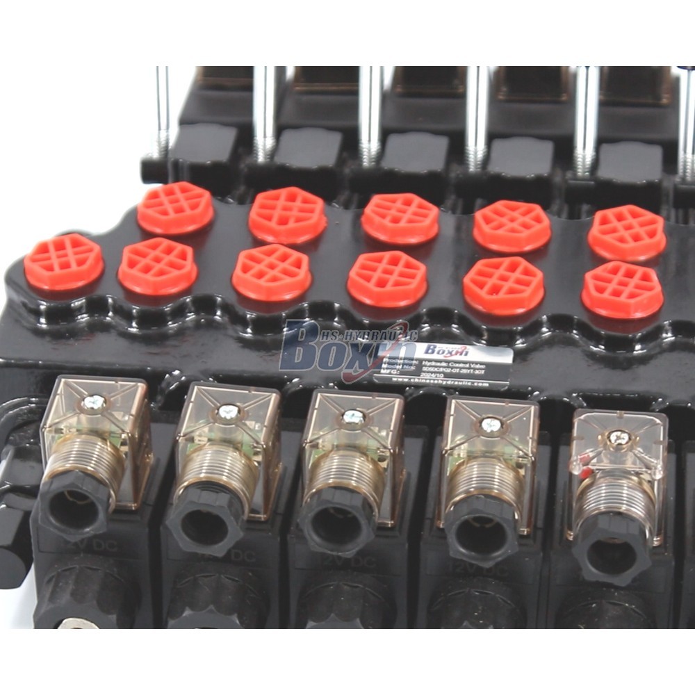 Industrial Grade SD5-PG2 Solenoid 6 Spool Monoblock Directional Valve detail image