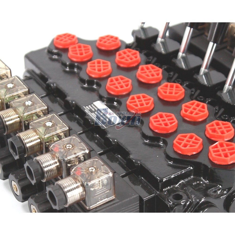 Industrial Grade SD5-PG2 Solenoid 6 Spool Monoblock Directional Valve detail image