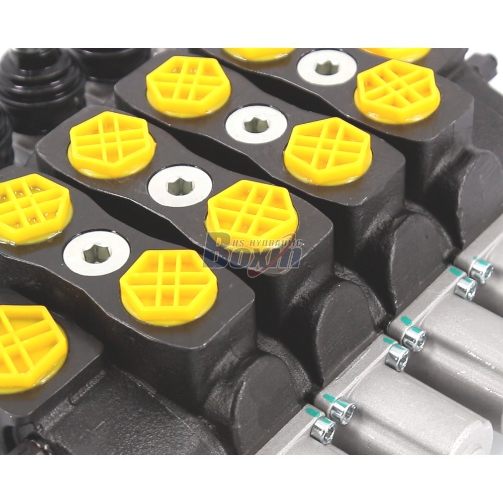 SD8 Manual 4 Spool Sectional Directional Valve for Hydraulic Systems detail image