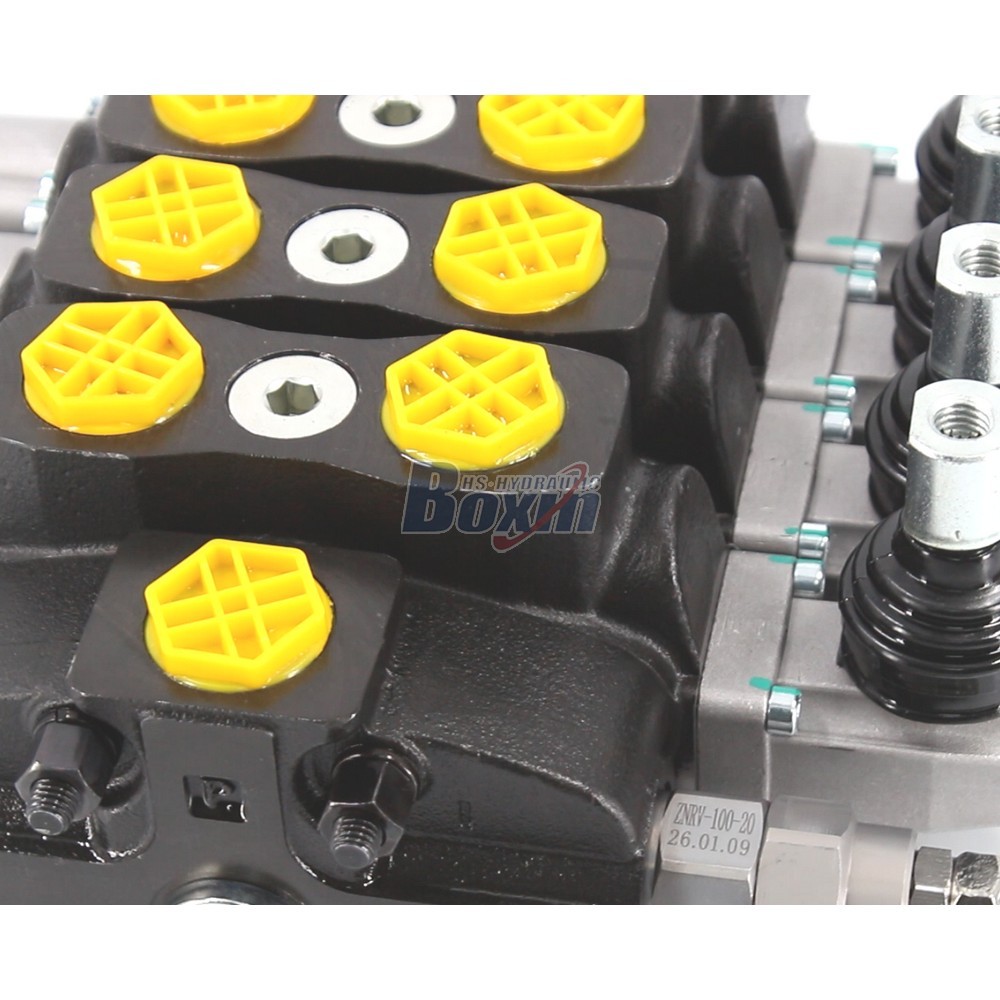 OEM/ODM Customization for SD8 Manual 4 Spool Sectional Directional Valve detail image