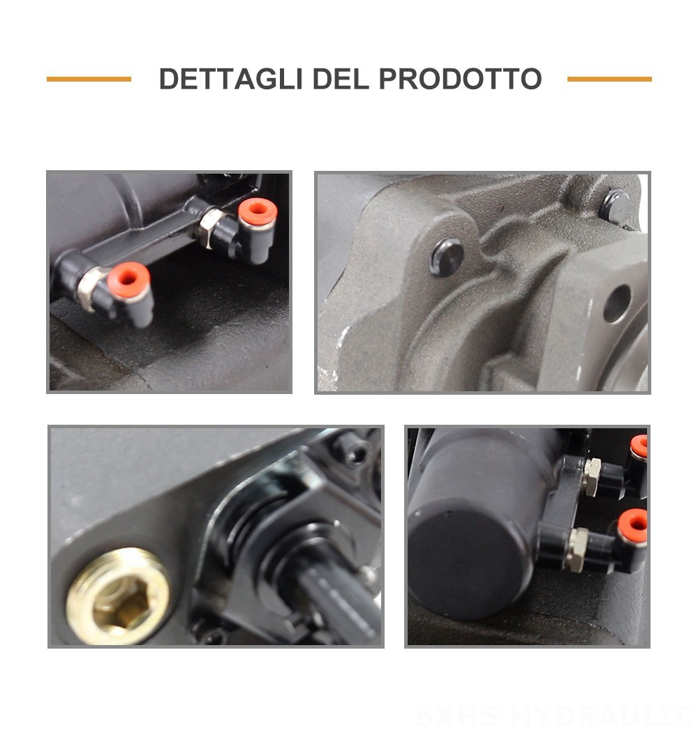 C102 Cilindrata per giro a 112 cc Pompa a ingranaggi idraulica