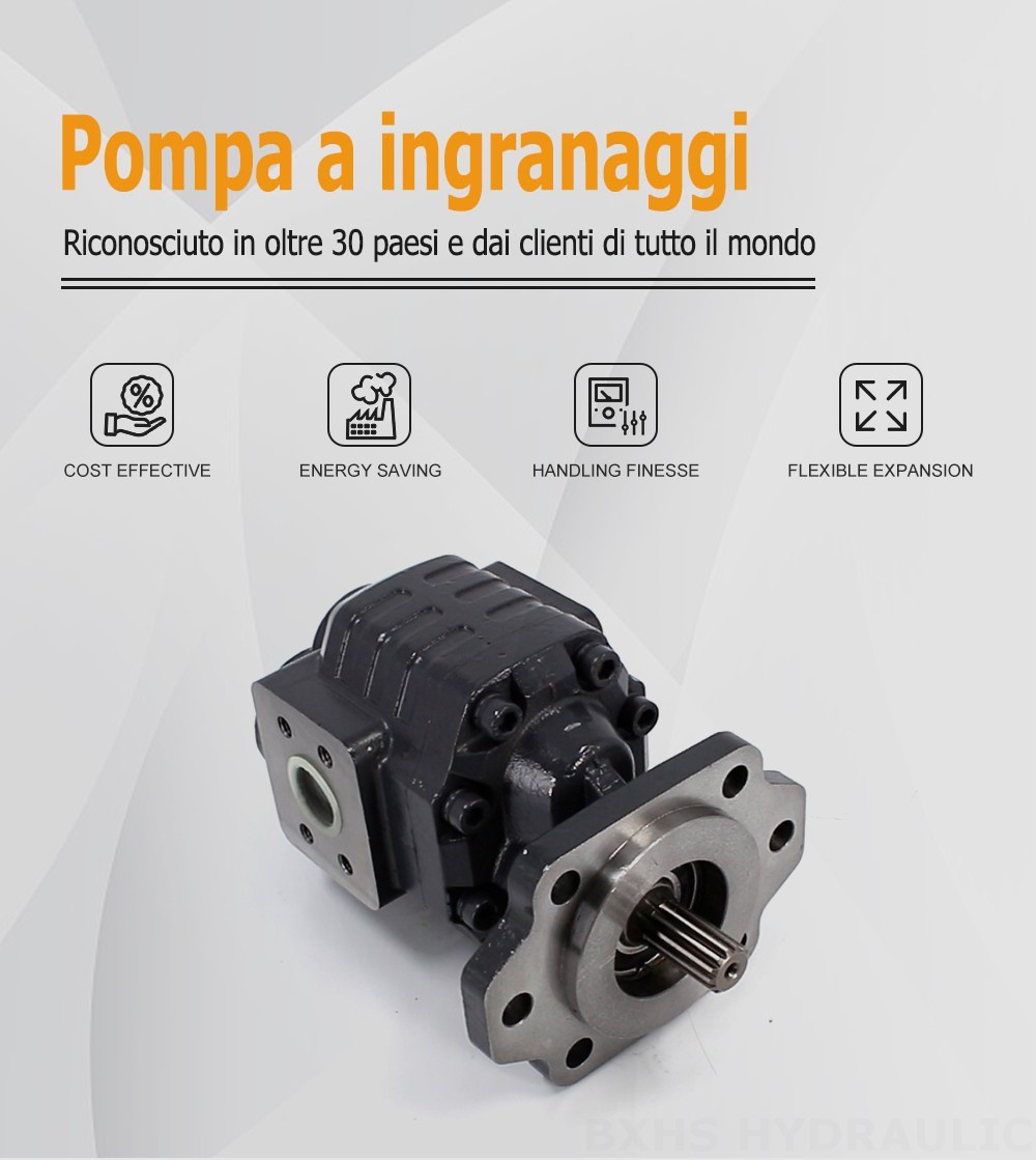 CBHC-2082 82 cc/giro 28 MPa (4061 psi) Pompa a ingranaggi idraulica