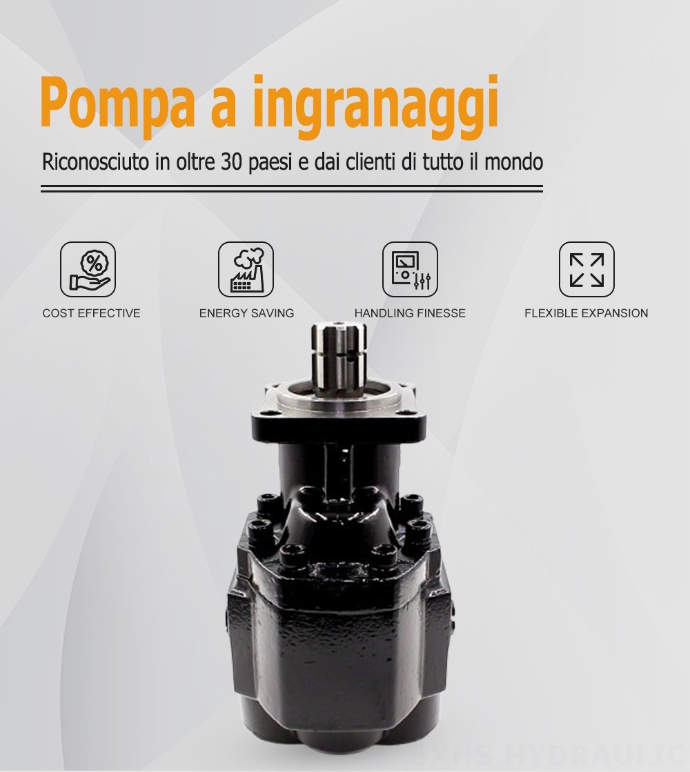 CBHST1-ISO-120 Cilindrata per giro a 120 cc Pompa a ingranaggi idraulica
