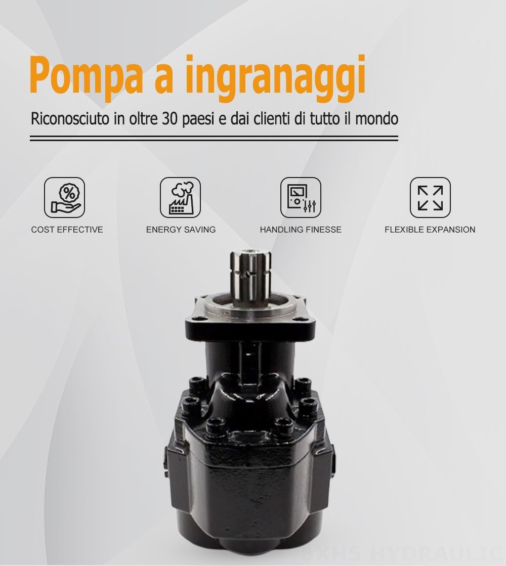 CBHST1-ISO-80 80 cc/rev Pompa a ingranaggi idraulica