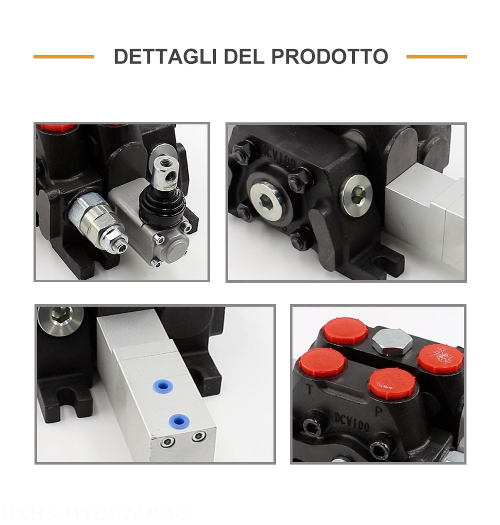 DCV100 Pneumatico 1 Spool Valvola direzionale sezionale