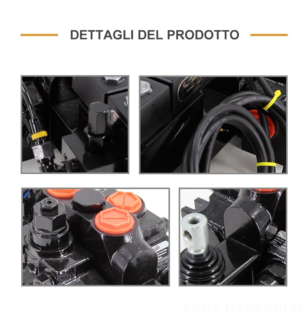 DCV200-FB Elettroidraulico 1 Spool Valvola direzionale sezionale