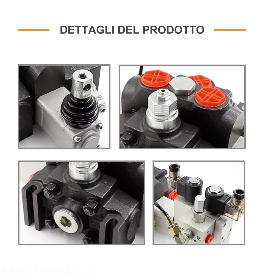 DCV200 Elettroidraulico 1 Spool Valvola direzionale sezionale