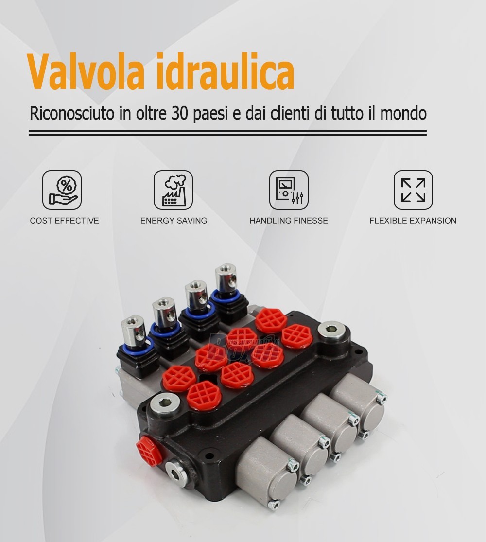 Factory Wholesale DCV20 4 Spool Hydraulic Directional Valve