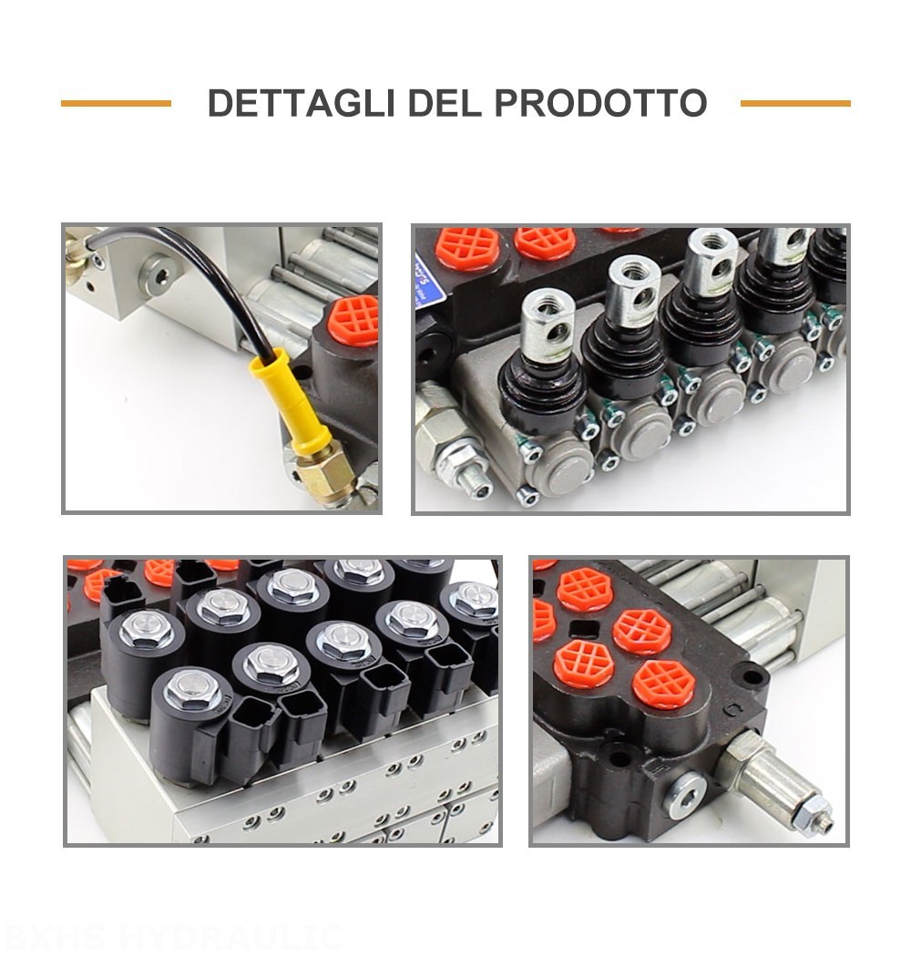 DCV40Z Manuale 5 Spool Valvola direzionale monoblocco