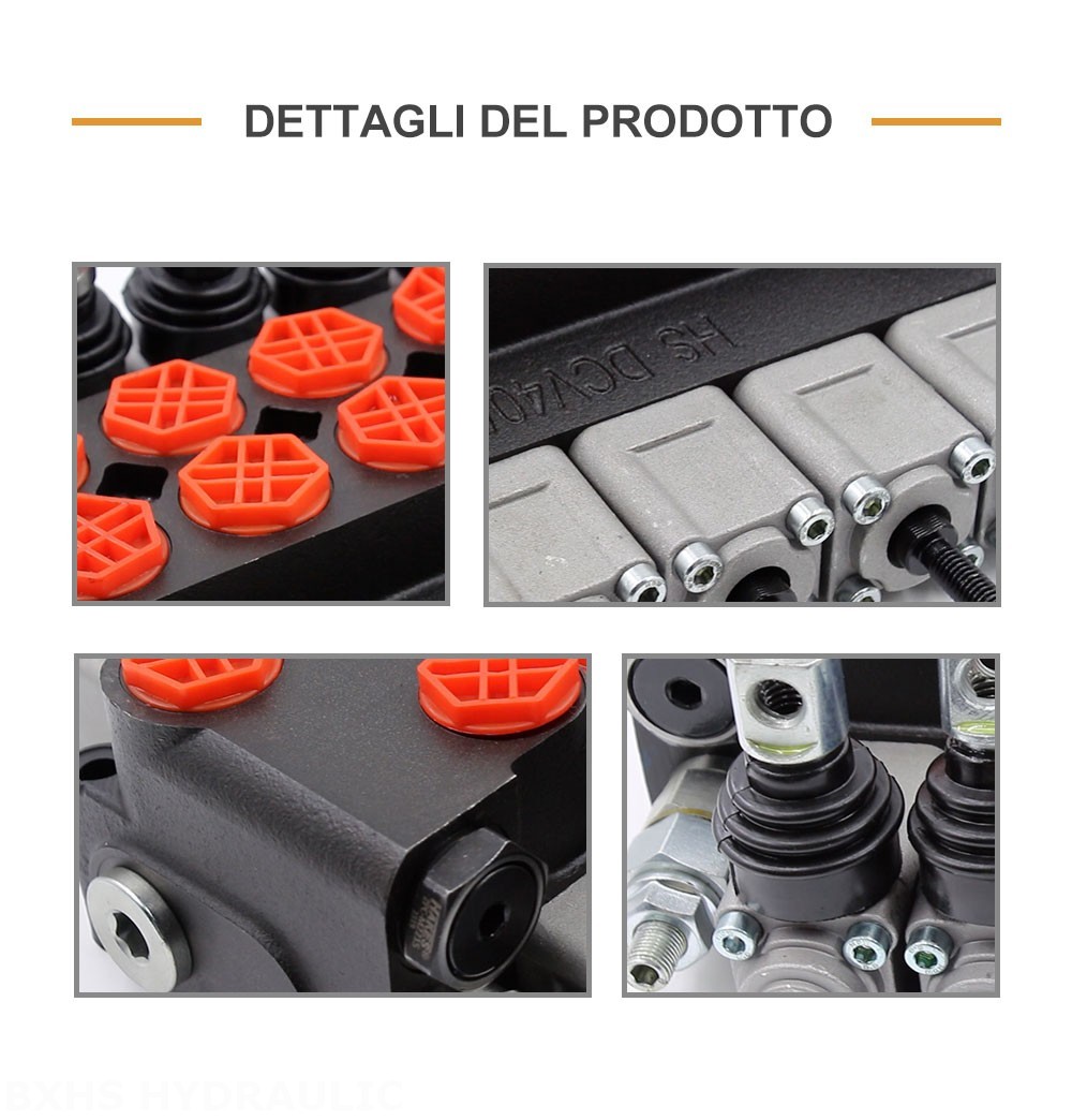 DCV40Z Manuale 5 Spool Valvola direzionale monoblocco