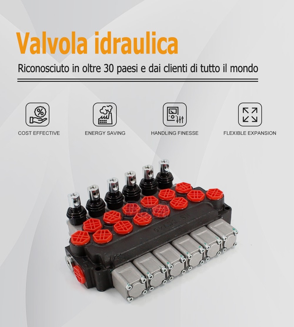 Direct Factory Wholesale DCV40 Manual 6 Spool Directional Valve