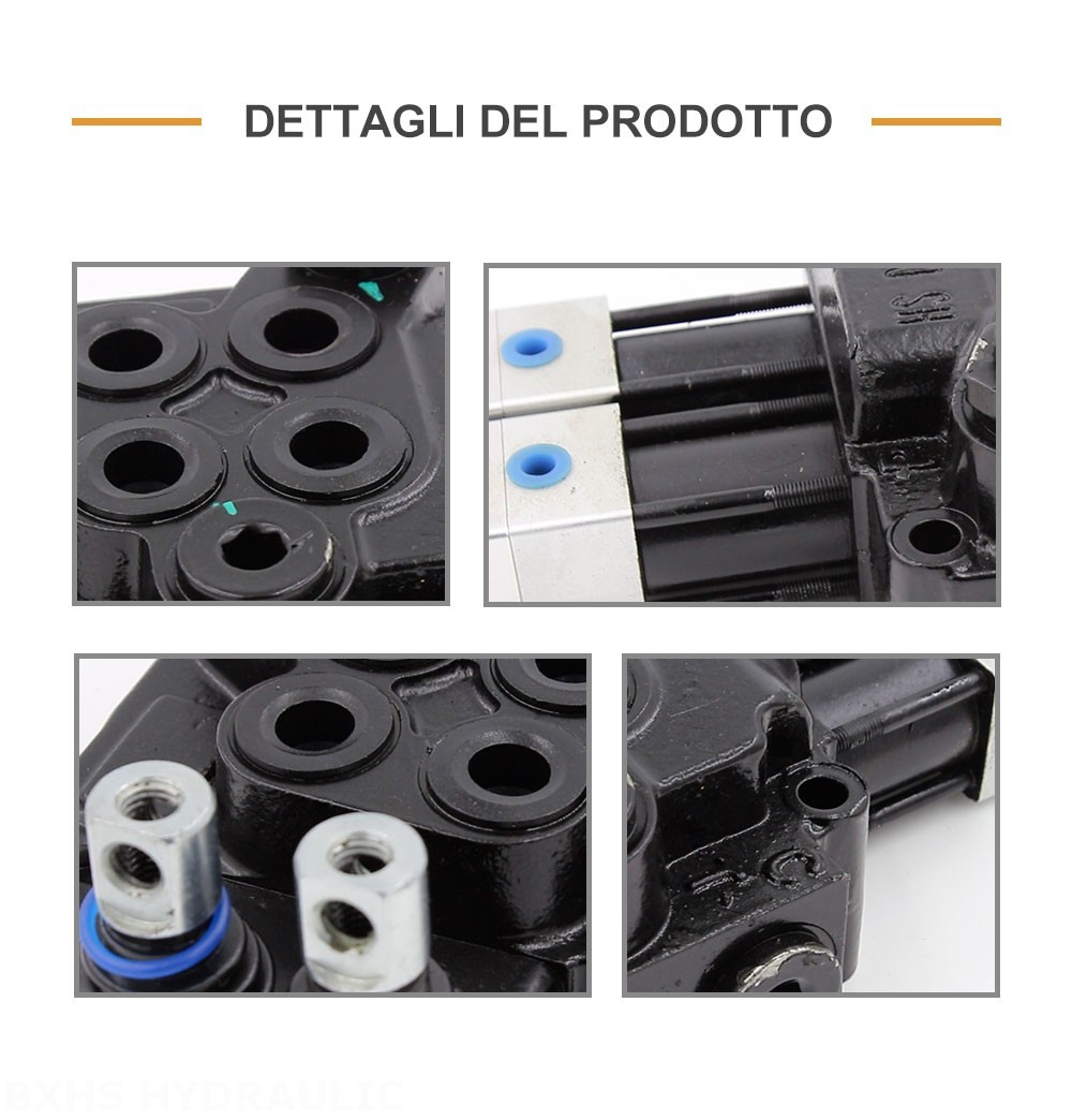 DCV40 Pneumatico 2 Spool Valvola direzionale monoblocco