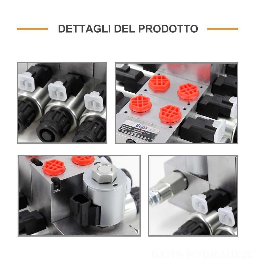 DCV56 Proporzionale elettrico 5 Spool Valvola direzionale sezionale