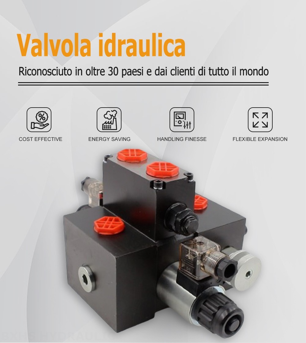 DCV58F Solenoide 1 Spool Valvola direzionale sezionale