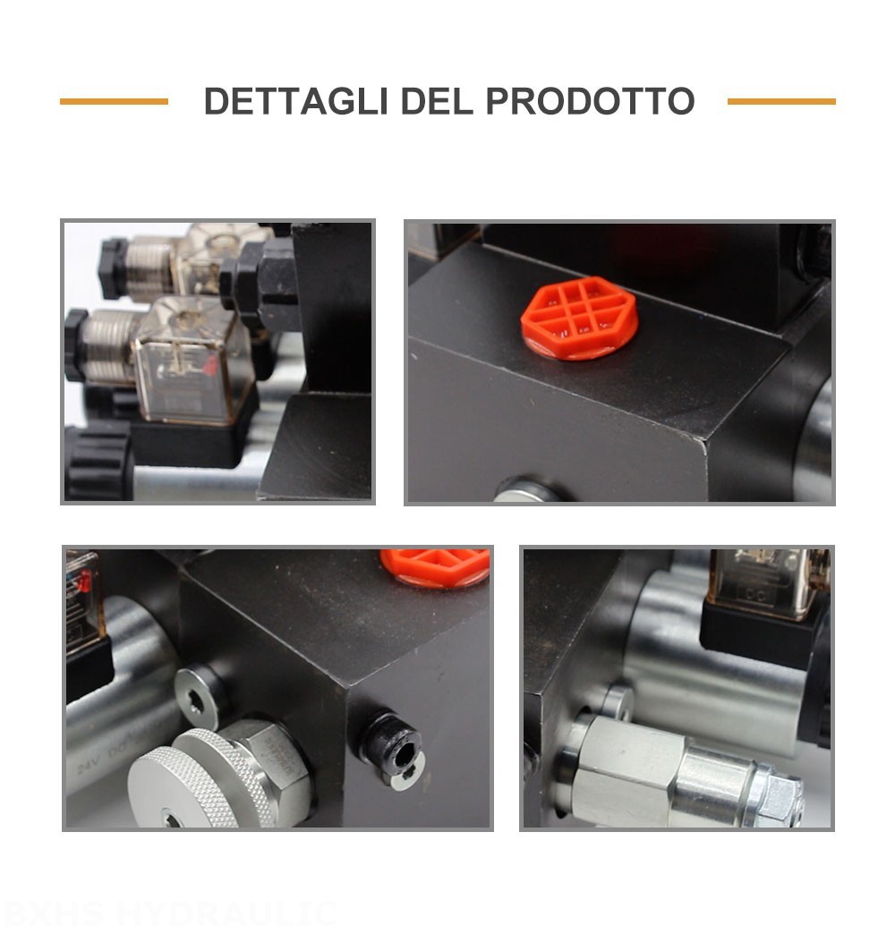 DCV58F Solenoide 2 Spool Valvola direzionale sezionale