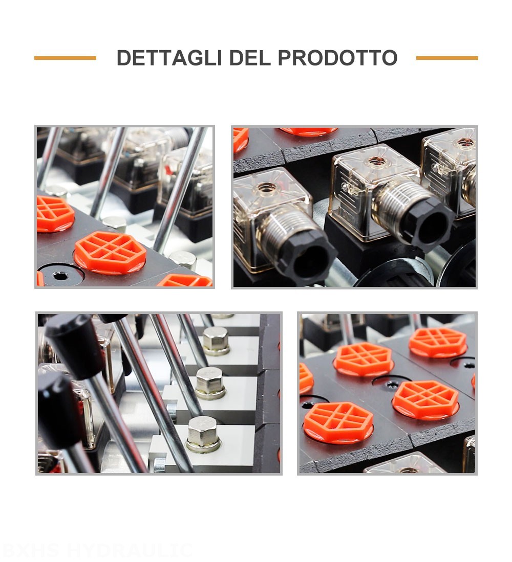 DCV58 Solenoide 9 Spool Valvola direzionale sezionale