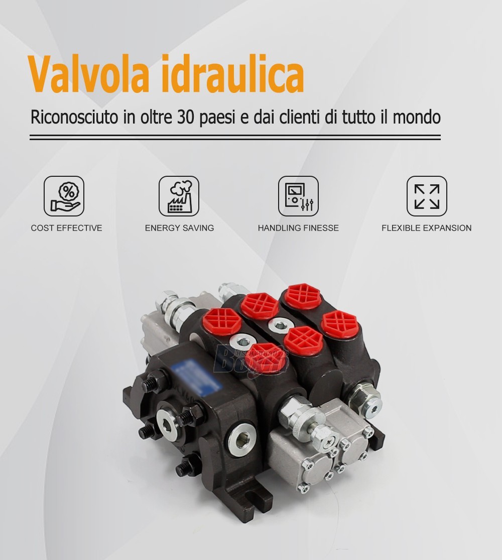 Sectional Control Valve DCV60-FZJ 2 Spool Manual Directional Control Valve