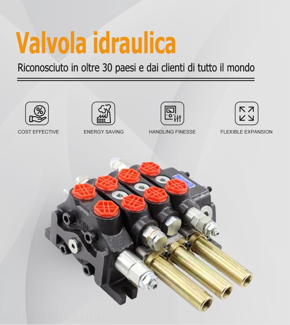 DCV60 Cavo 3 Spool Valvola direzionale sezionale