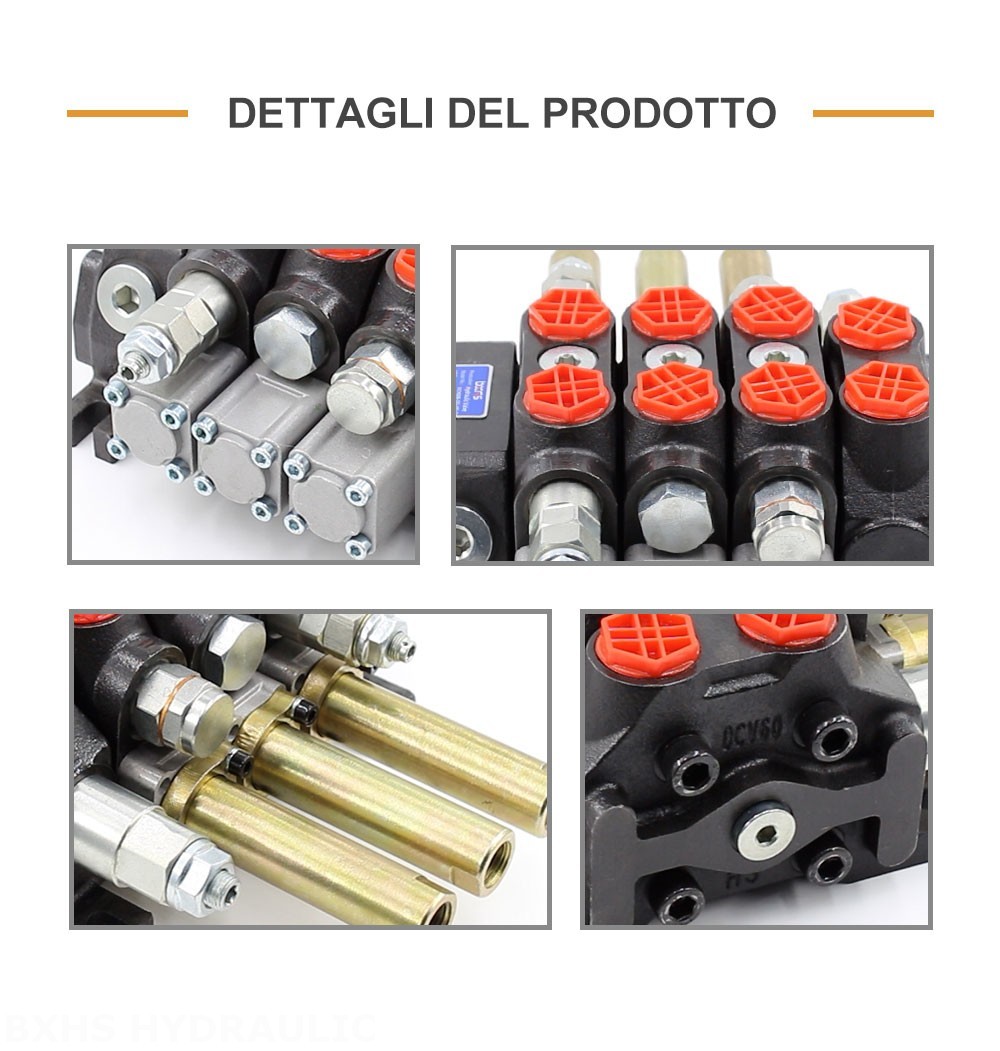 DCV60 Cavo 3 Spool Valvola direzionale sezionale