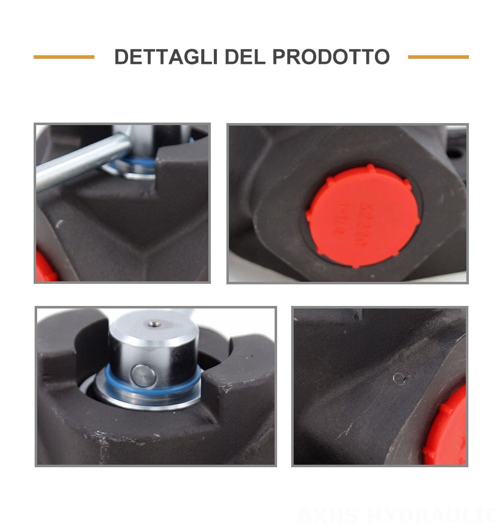 DH30 Manuale 1 Spool Valvola di deviazione del flusso