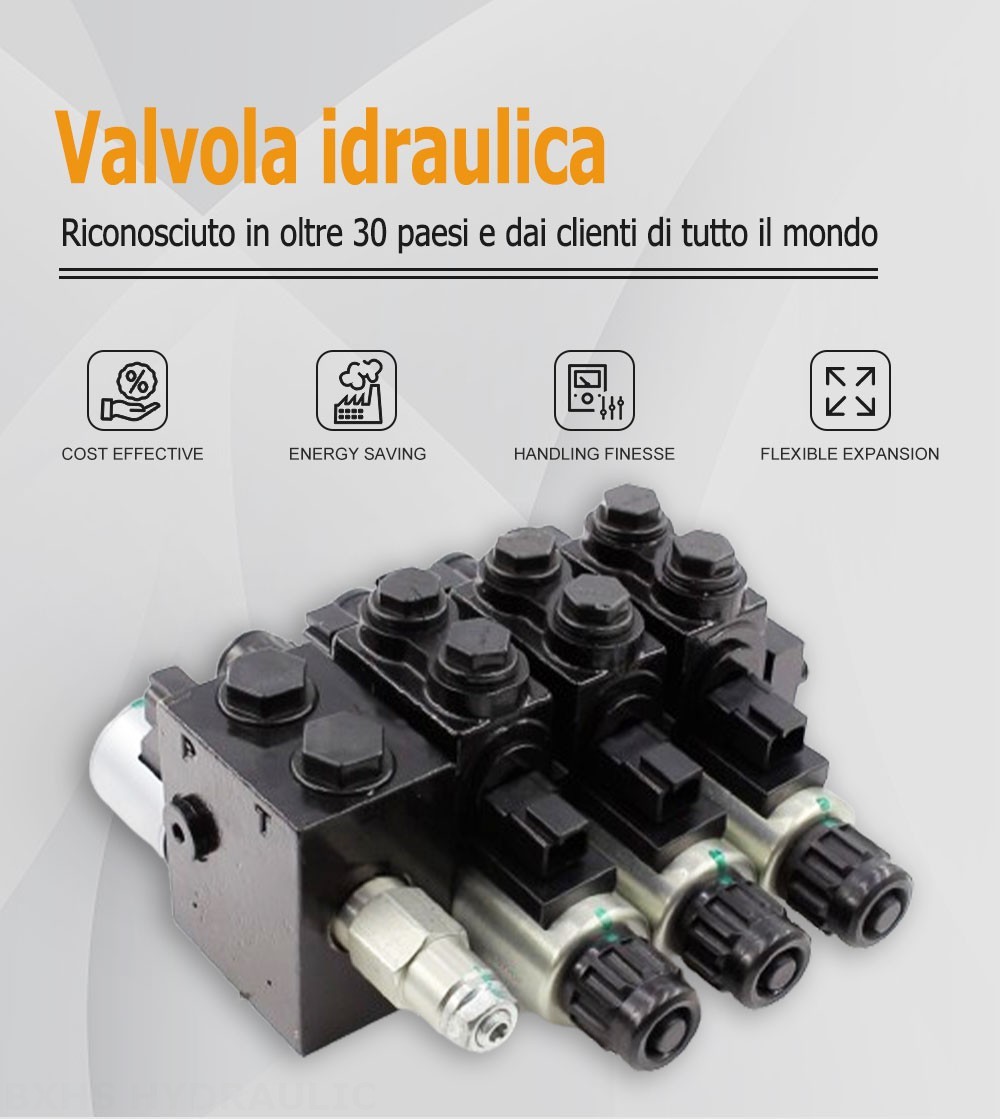 HDCF50 Solenoide 3 Spool Valvola di controllo del solenoide