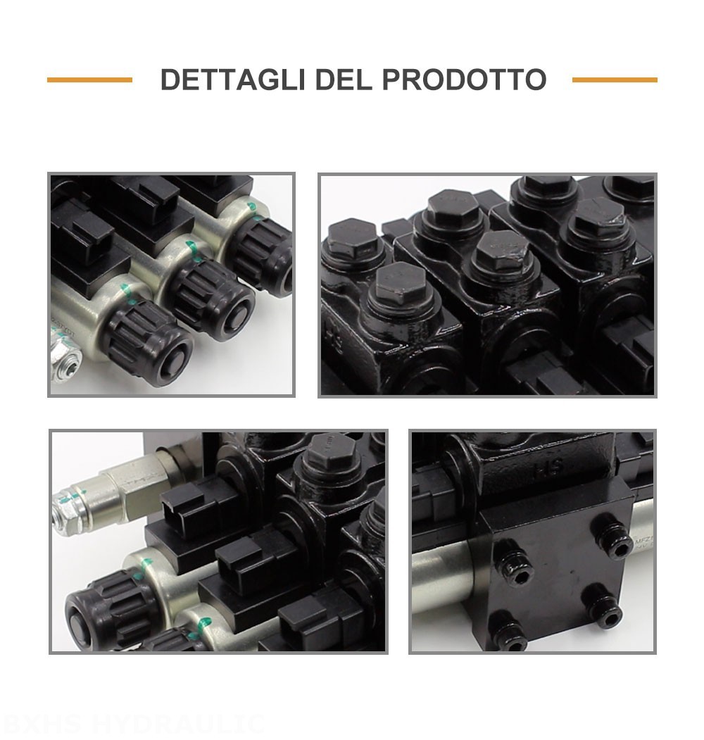 HDCF50 Solenoide 3 Spool Valvola di controllo del solenoide