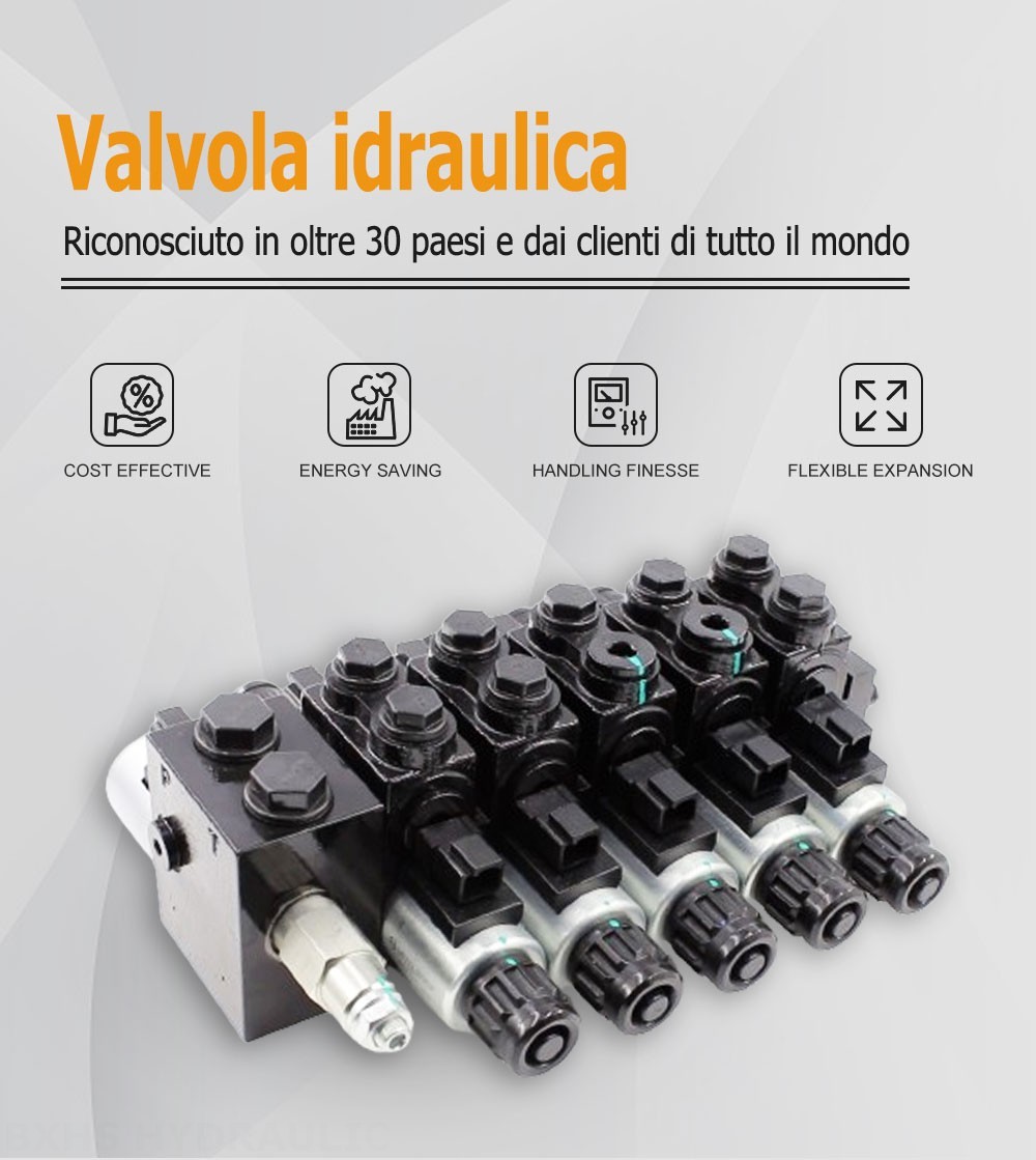 HDCF50 Solenoide 5 Spool Valvola di controllo del solenoide