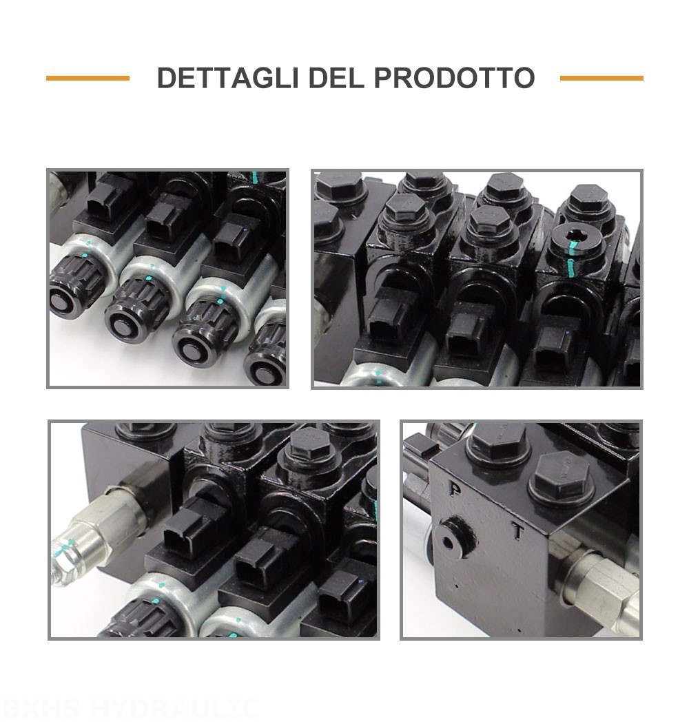 HDCF50 Solenoide 5 Spool Valvola di controllo del solenoide