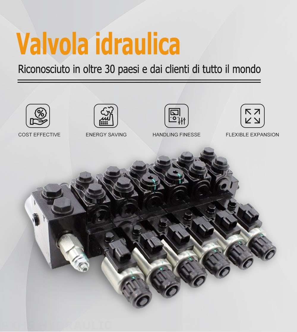 HDCF50 Solenoide 6 Spool Valvola di controllo del solenoide