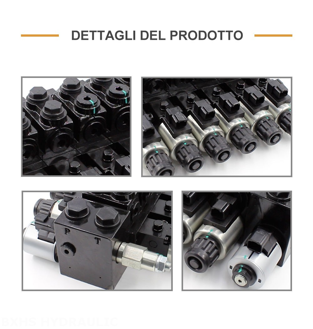 HDCF50 Solenoide 6 Spool Valvola di controllo del solenoide