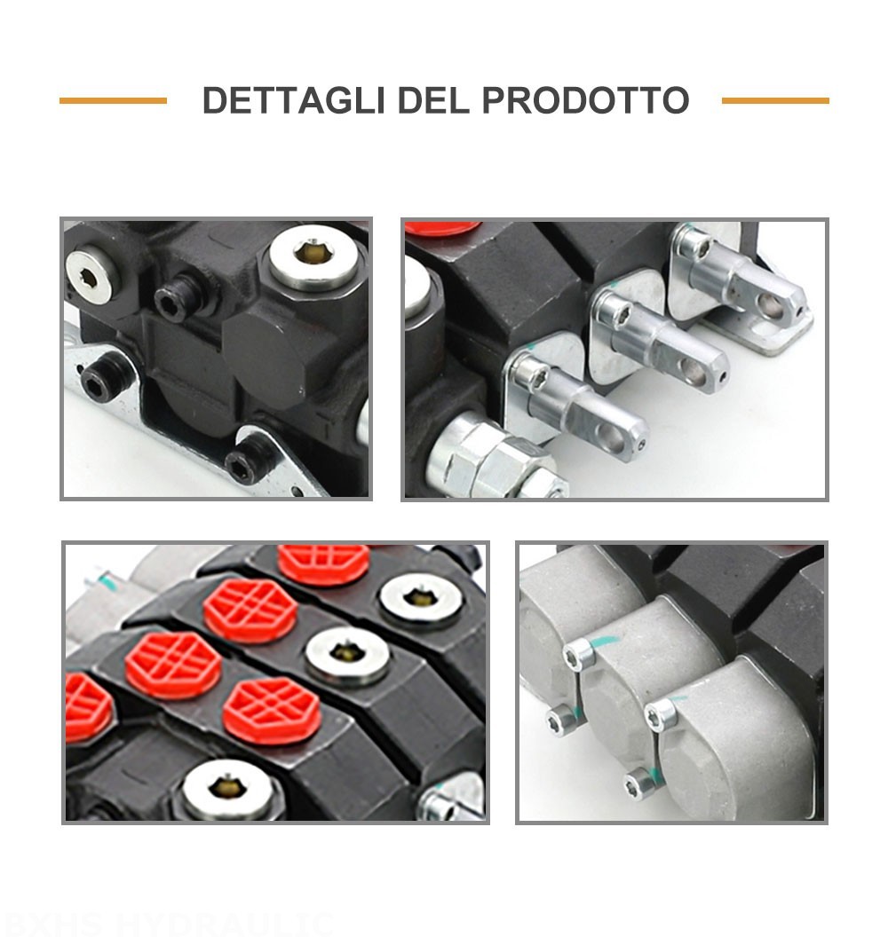 HSDS15 Manuale 3 Spool Valvola direzionale monoblocco