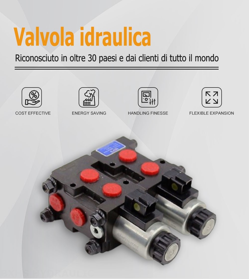 HSV06 Solenoide 2 Spool Valvola di deviazione del flusso