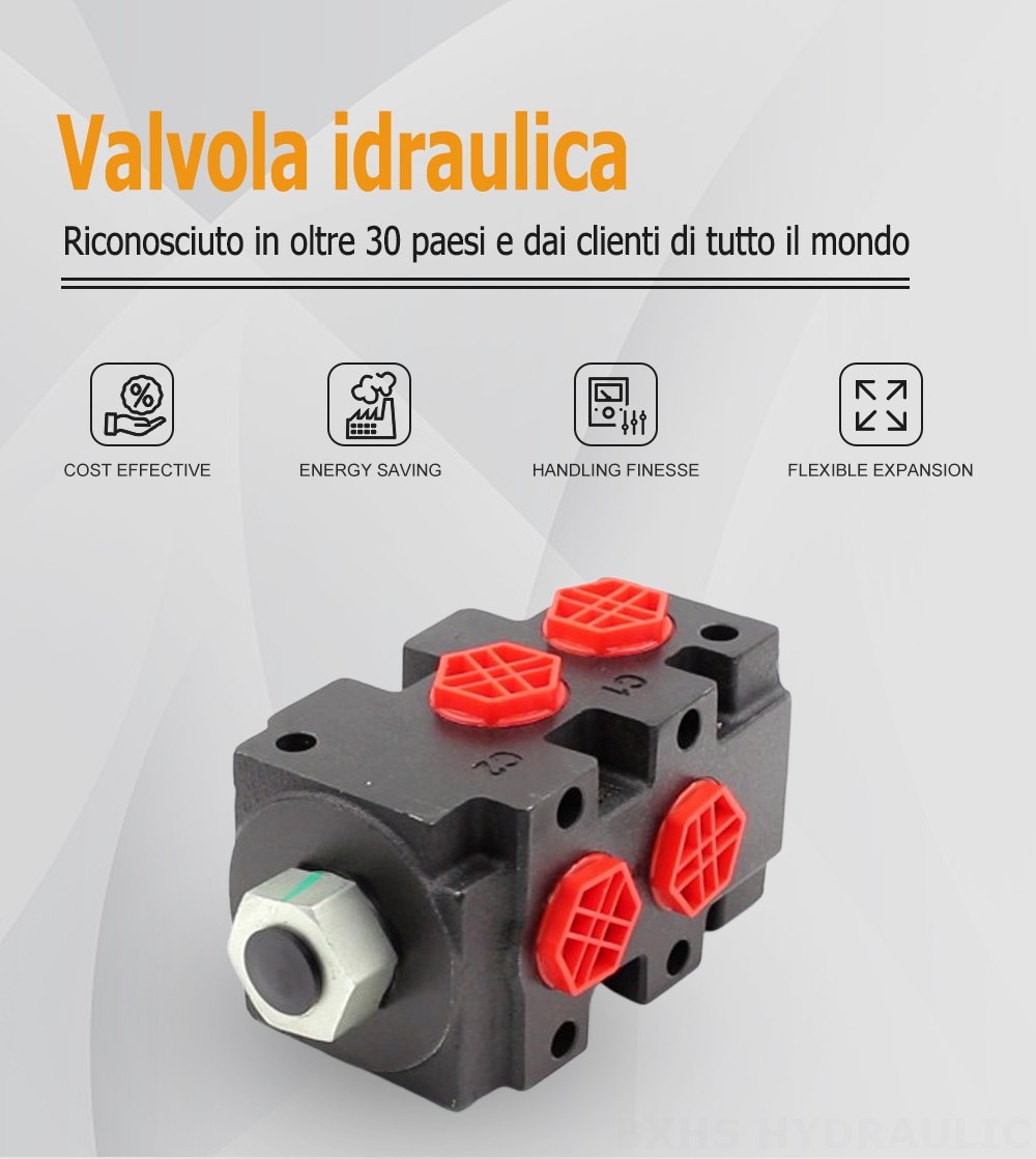 HSV9YK-1LF Idraulico 1 Spool Valvola di deviazione del flusso