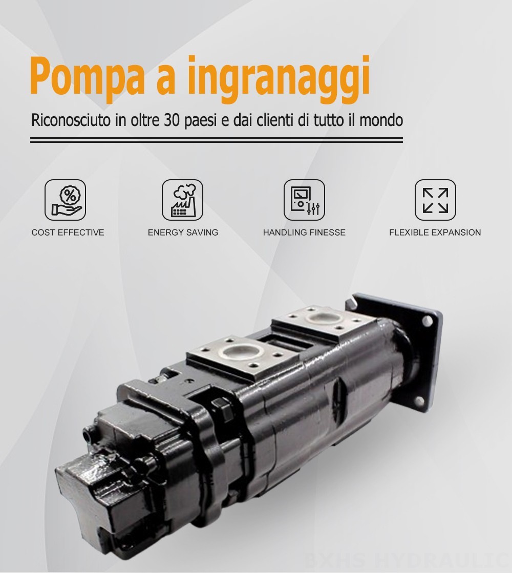 JHP2080-2080-1016 80 cc/rev Pompa a ingranaggi idraulica