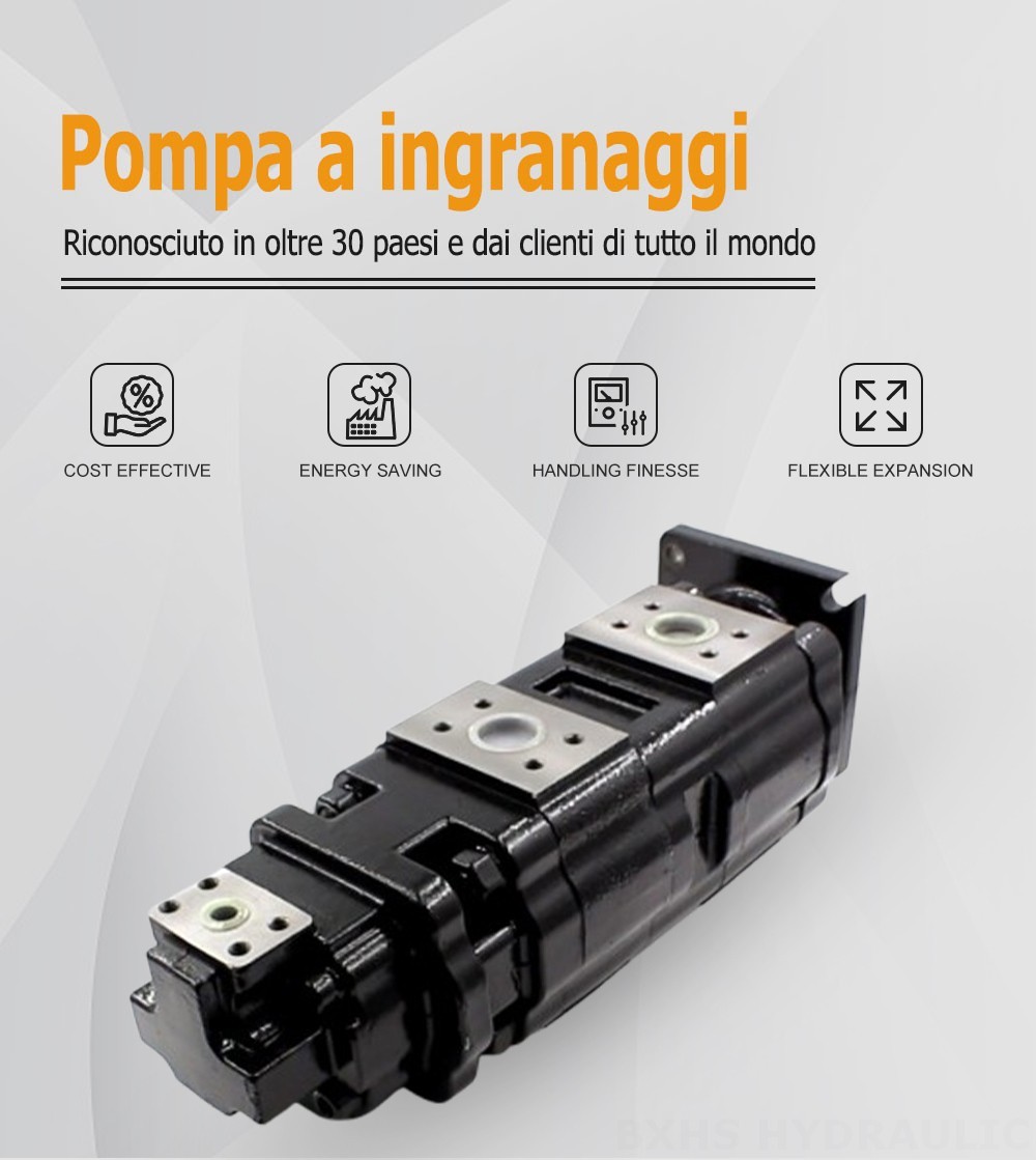 JHP2100-2080-1016 100 cc/rev Pompa a ingranaggi idraulica