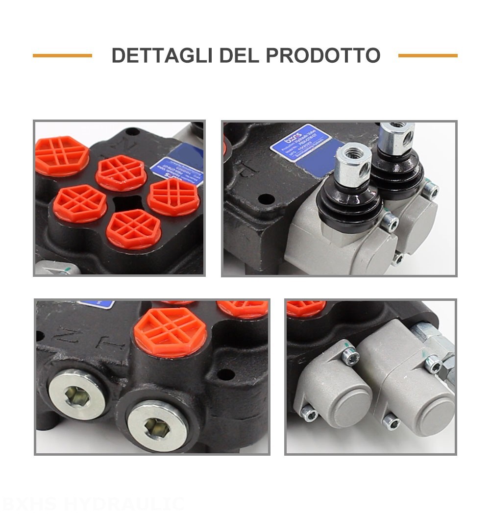 P120 Manuale 2 Spool Valvola direzionale monoblocco