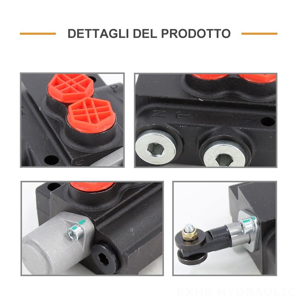P40-201 Manuale 1 Spool Valvola direzionale monoblocco
