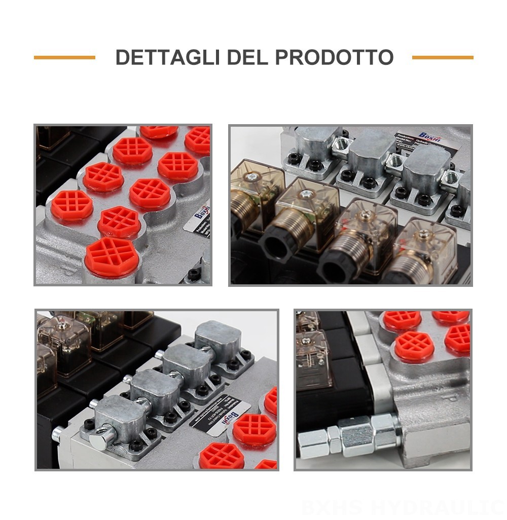 P40-DS Solenoide 4 Spool Valvola direzionale monoblocco